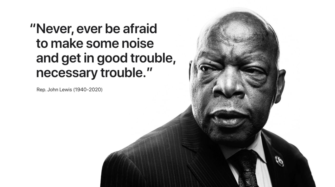 Getting in Good Trouble. Remembering John Lewis - National Association of  Social Workers Michigan